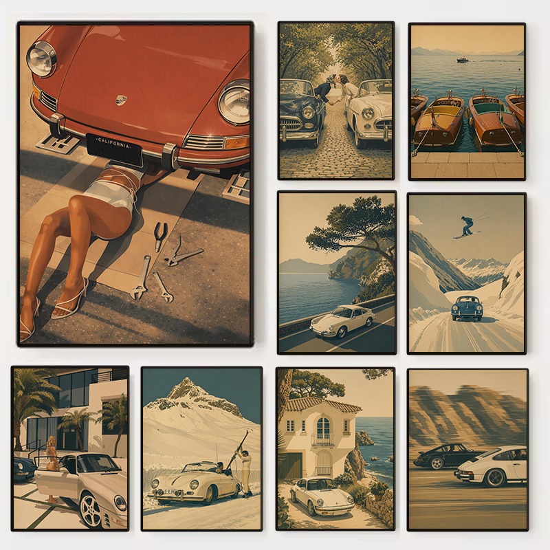 Luxury Lifestyle Pictures - Poster di Viaggio Retrò di Lusso