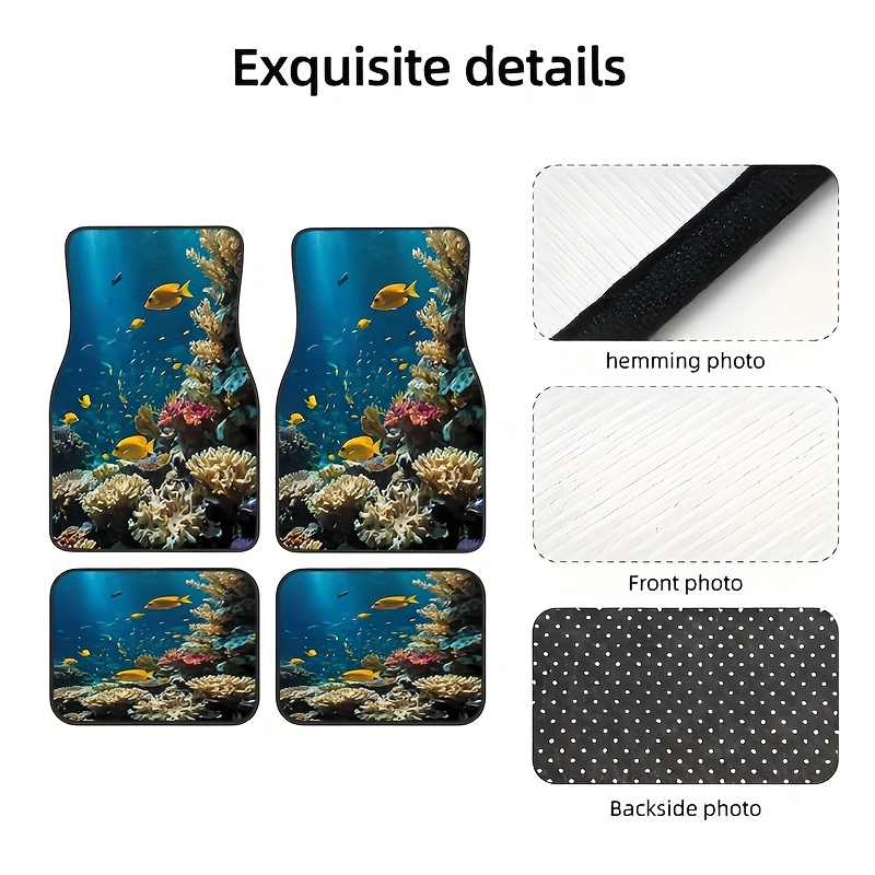 Luxury Lifestyle Beauty - 4 Tappetini Universali per Auto con