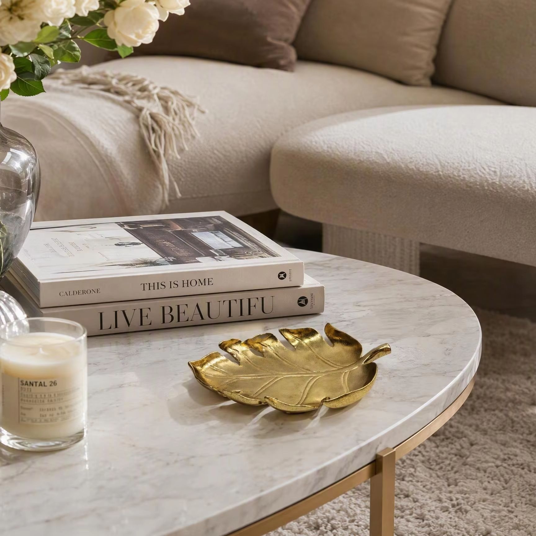 Quiet Luxury Lifestyle - Vassoio portaoggetti di lusso leggero con